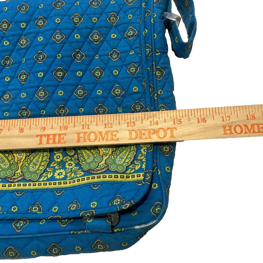 Victoria Hill Quilted Diaper Overnight Tote Large Travel Bag Cotton Blue Paisley - Picture 2 of 16